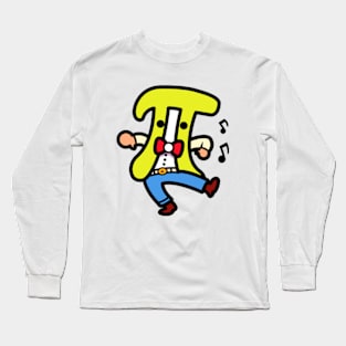 Funny Happy Pi Symbol Math Teacher And Kids Pi Day 3.14 2024 Long Sleeve T-Shirt